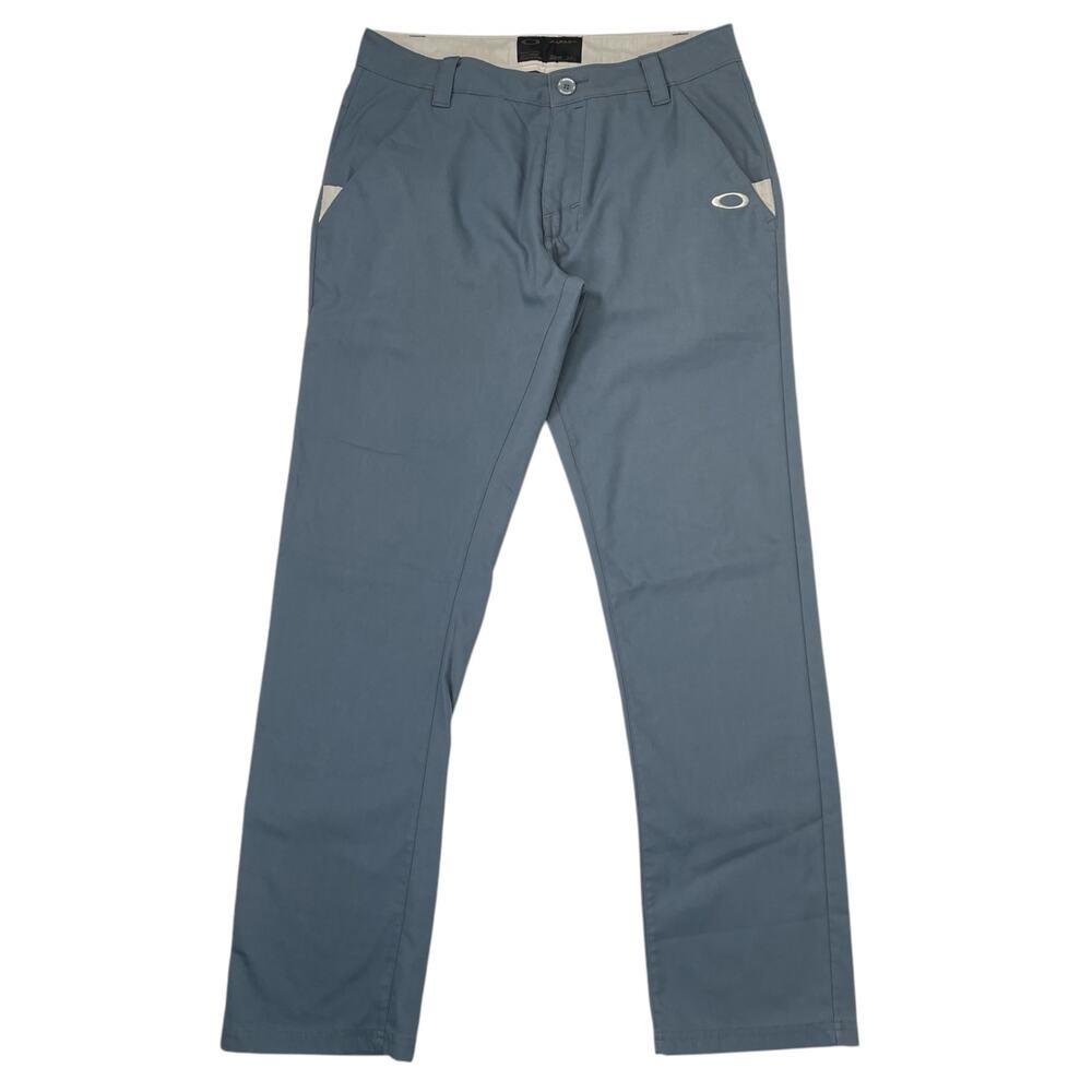 OAKLEY Mens 32 x 34 Regular Fit Golf Chino Blue Pants